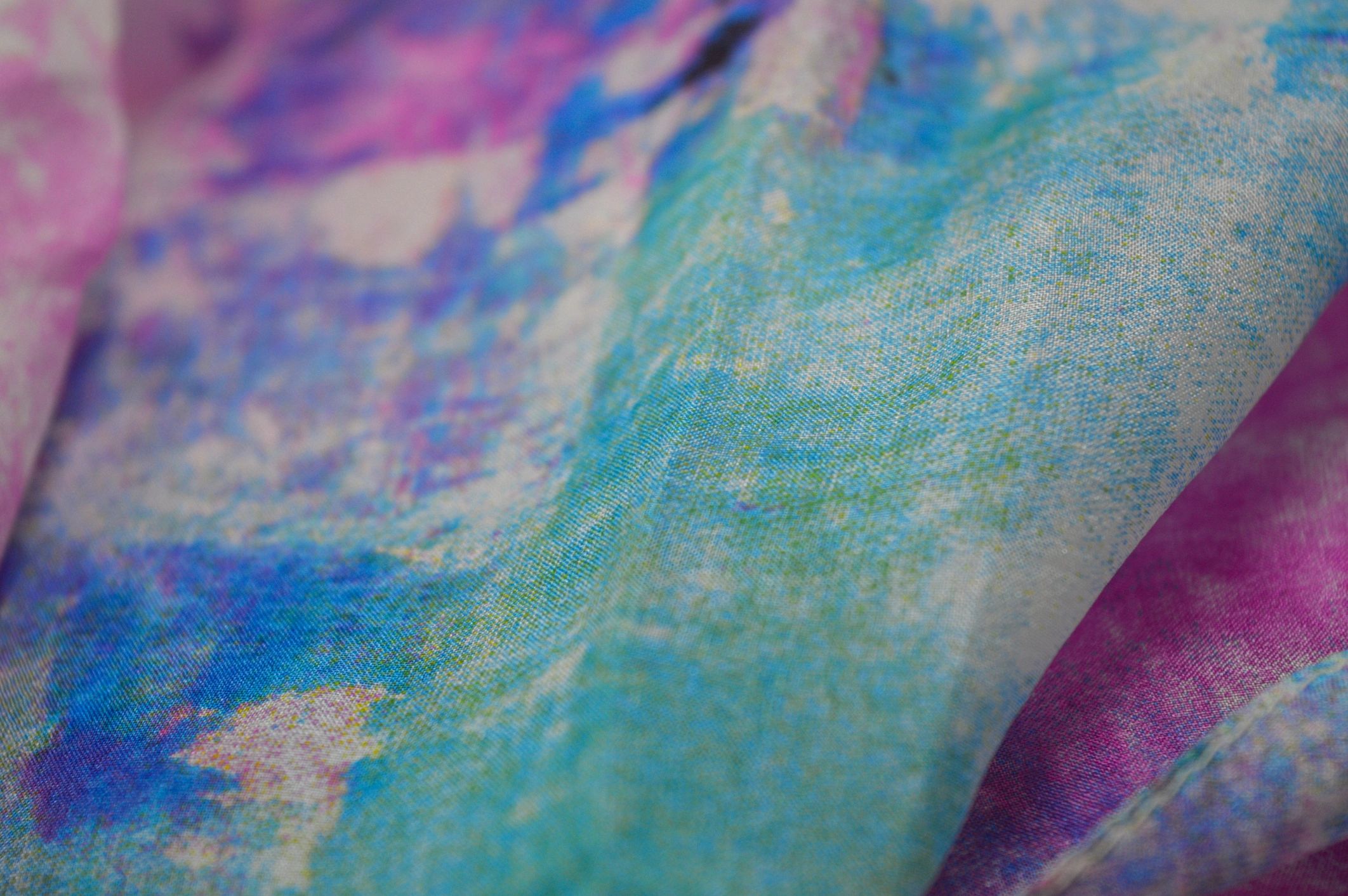 Detail of colour and weave in a pashmina Piece